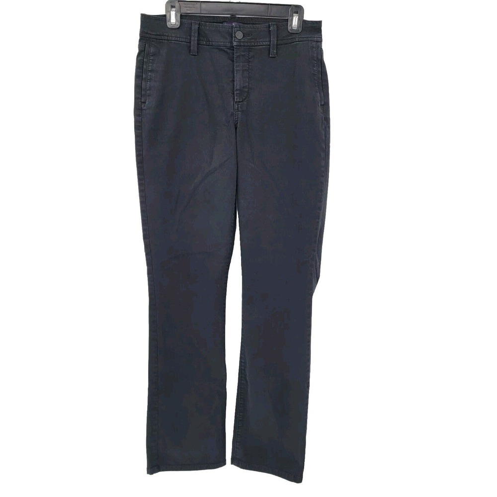 NYDJ Women's 8 Marilyn Straight Lift Tuck Technology Faded Black Denim Jeans